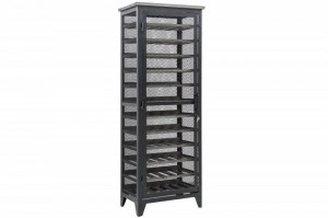 DULAP PENTRU STICLE, BODEGA 185CM, COD 40450, METAL SI LEMN PIN - Img 6