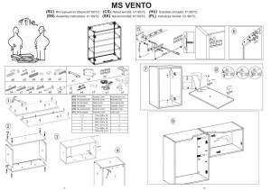 DULAP SUSPENDAT VENTO G-60/72 ALB/STEJAR AURIU STIL MODERN HALMAR - Img 2