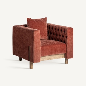 FOTOLIU CARLTON 33951, BORDO SI NATURAL, CONFECTIONAT DIN LEMN DE PIN SI POLIESTER, STIL MODERN