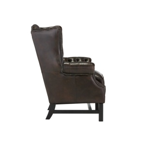 FOTOLIU CHESTERFIELD, DIN LEMN SI PIELE NATURALA, CULOARE MARO, ARTIM SELECTION - Img 6