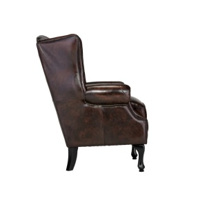 FOTOLIU CHESTERFIELD, DIN LEMN SI PIELE NATURALA, CULOARE MARO, ARTIM SELECTION - Img 6