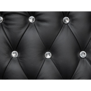 FOTOLIU CHESTERFIELD, DIN LEMN SI PIELE NATURALA, CULOARE NEAGRA, ARTIM SELECTION - Img 4