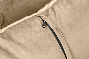 FOTOLIU CONFORTABIL CHLOE, KHAKI/AURIU, DIN CATIFEA SI METAL, STIL MODERN - Img 8