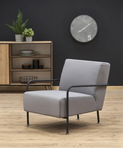 FOTOLIU CONFORTABIL CUPER GRI/NEGRU STIL CLASIC HALMAR