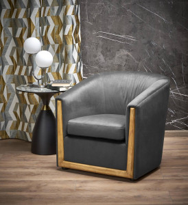 FOTOLIU CONFORTABIL ENRICO, GRI/NATUR, TAPITERIE DIN CATIFEA, STIL MODERN