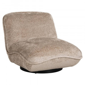 FOTOLIU CONFORTABIL OPHELIA, BEJ/NEGRU, TAPITERIE DIN BLANA ARTIFICIALA, STIL MODERN, RICHMOND INTERIORS