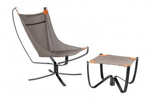 FOTOLIU CU TABURET, ARNI HIGH, NEGRU/MARO, TAPITERIE DIN PANZA SI PIELE ECOLOGICA, STIL MODERN - Img 5