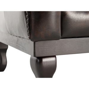 FOTOLIU DE LUX CHESTERFIELD DOVER, DIN PIELE NATURALA, CULOARE MARO, ARTIM SELECTION - Img 3