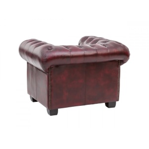 FOTOLIU DE LUX CHESTERFIELD DOVER, DIN PIELE NATURALA, CULOARE ROSIE, ARTIM SELECTION - Img 6