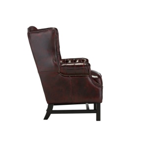 FOTOLIU DE LUX CHESTERFIELD KINGFIELDS, DIN PIELE NATURALA, CULOARE ROSU, ARTIM SELECTION - Img 5