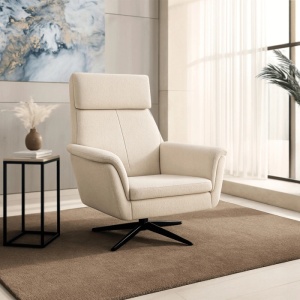 FOTOLIU DEOSEBIT PIVOTANT, ARTIM MEBLE, REALIZAT DIN MATERIAL BOUCLE BEJ, STIL MODERN