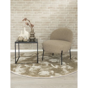 FOTOLIU DINING MERIDA, DIN METAL SI PIELE ECO, CULOARE GRI, HOUSE NORDIC - Img 2