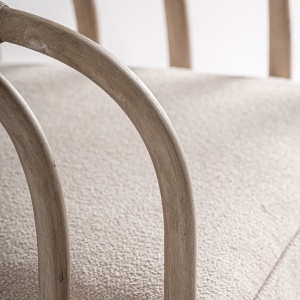 FOTOLIU DOUZAINS, REALIZAT DIN RATAN SI TEXTIL, CULOARE BEJ, REALIZAT MANUAL, VICAL HOME - Img 5