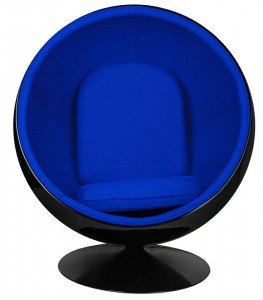FOTOLIU EXCLUSIV BALL, ALBASTRU/NEGRU, DIN FIBRA DE STICLA, STIL MODERN - Img 2
