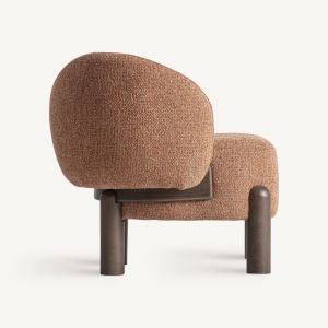 FOTOLIU JANVI, REALIZAT DIN LEMN DE FRASIN SI TEXTIL, CULOARE CARAMIZIU, REALIZAT MANUAL, VICAL HOME - Img 3