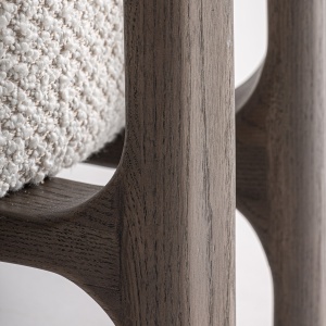 FOTOLIU KELAN, REALIZAT DIN LEMN DE FRASIN SI TEXTIL, CULOARE BEJ/GRI, REALIZAT MANUAL, VICAL HOME - Img 7