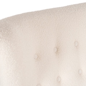FOTOLIU LIVING NICO, REALIZAT DIN METAL SI TEXTIL BOUCLE, CULOARE CREM, ARTIM MEBLE - Img 7