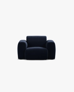 FOTOLIU LOUNGE MOLINO, 100X108, ALBASTRU ROYAL, CU TAPITERIE DIN TEXTIL CATIFEA CASINO, MICADONI