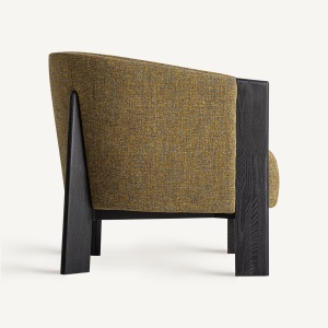 FOTOLIU NARA 34875, NEGRU SI CAMEL, CONFECTIONAT DIN LEMN DE STEJAR, SPUMA SI POLIESTER, STIL MODERN - Img 3
