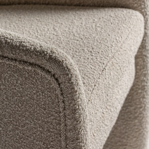 FOTOLIU PRATI BOUCLE 31874, BEJ SI NATURAL, CONFECTIONAT DIN LEMN DE PIN, SPUMA SI BUMBAC BOUCLE, STIL MODERN - Img 5