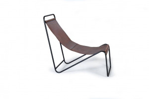 FOTOLIU RETRO, CULOARE MARO/NEGRU, DIN PIELE SI METAL, GINER Y COLOMER - Img 2