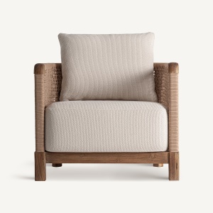 FOTOLIU TRENA 35216, ALB/NATURAL, CONFECTIONAT DIN LEMN DE TEC RECICLAT, POLIPROPILENA SI TEXTIL, STIL MODERN