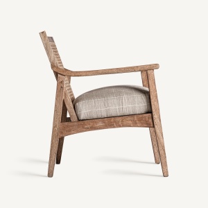 FOTOLIU VALHEY 32786, MARO SI NATURAL, CONFECTIONAT DIN LEMN DE MANGO, POLIESTER SI RATTAN, STIL MODERN - Img 3