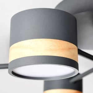 LAMPĂ DE PLAFON GRI APP528-8C - Img 2