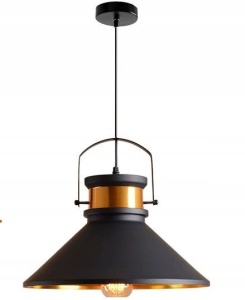 Lampa DE TAVAN ASTI B negru / Auriu - Img 2