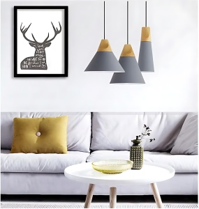Lampa DE TAVAN SUSPENDABILA Scandi A alb - Img 2