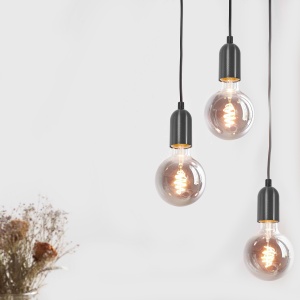 Lampă de tavan suspendata Chrome Negru APP353-1CP - Img 4