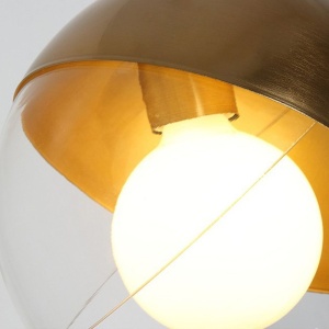 Lampă de tavan suspendată sticlă aurie APP638-1CP - Img 3