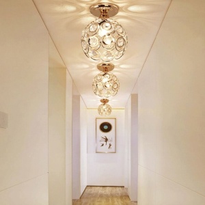 LAMPĂ ELEGANTĂ DE PLAFON APP205-1C CRISTAL AURIU - Img 4