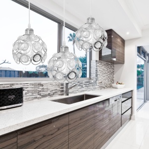 LAMPA ELEGANTA DE TAVAN APP210-3CPR Cristal Argintiu - Img 2