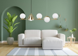 Lampă suspendată APP1662-5CP Gold - Img 4
