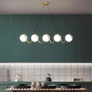 Lampă suspendată APP1780-5CP Gold - Img 2