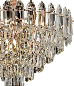 Lampă suspendată Cristal G057-CP 50cm GOLD - Img 2