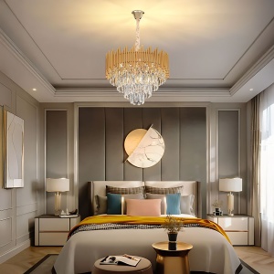 Lampă suspendată Cristal G062-CP 50CM GOLD - Img 2