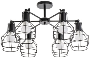 Lampă suspendată de tavan din metal Loft APP735-6C
