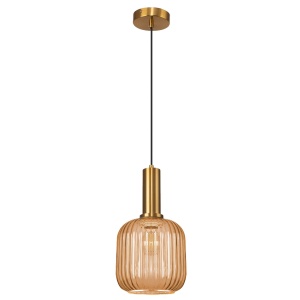 Lampa suspendată din sticlă portocalie APP461-1CP - Img 3