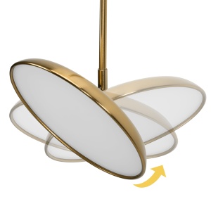 Lampa wisząca LED APP1281-CP Gold - Img 2