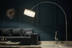 LAMPADAR EXTENSO ALB 225CM DIN METAL SI NAILON COD 20140 - Img 1