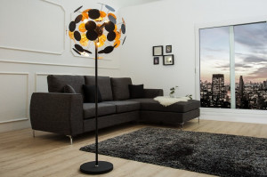LAMPADAR INFINITY HOME, 170CM, AURIU/NEGRU 36839 STIL MODERN - Img 4