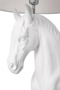LAMPADAR KON HORSE STAND M, ALB, DIN FIBRA DE STICLA, MARMURA SI TEXTIL, STIL MODERN - Img 7
