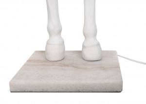 LAMPADAR KON HORSE STAND S, DIN FIBRA DE STICLA, MARMURA SI TEXTIL, STIL MODERN - Img 6