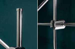 LAMPADAR, VARIATION, COD 40777, METAL ARGINTIU, ASPECT MODERN - Img 4
