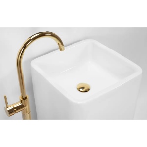 LAVOAR FREESTANDING HOLLY, 85 CM, ALB, DIN CERAMICA, CALITATE SUPERIOARA - Img 4