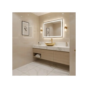 LAVOAR PE BLATBASARO SOFIA 41 CM, ALB/AURIU, DIN CERAMICA, CALITATE SUPERIOARA, REA - Img 2