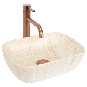 LAVOAR PENTRU BLAT REA BELINDA MINI TRAVERTINE MAT, CALITATE SUPERIOARA - Img 5