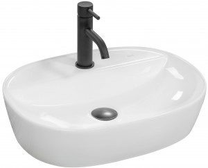 LAVOAR REA CARINA, ALB, 50 CM, DIN CERAMICA, CALITATE SUPERIOARA - Img 5